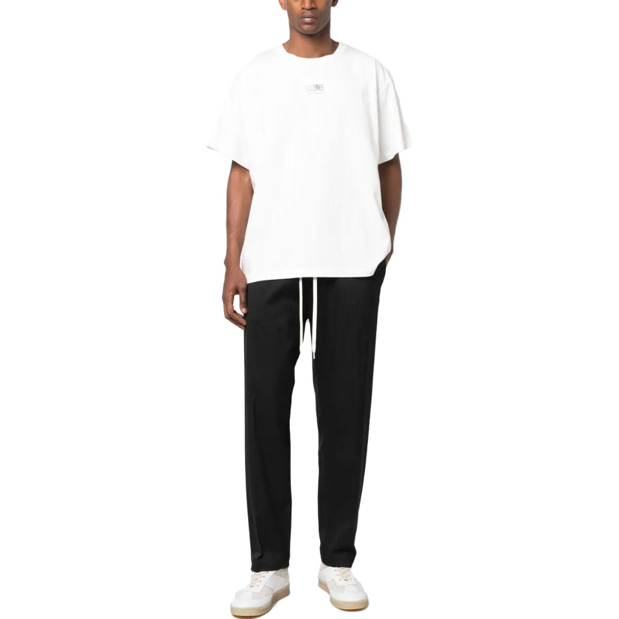 Lookbook MM6 Maison Margiela Crewneck Plain White Short Sleeve T-Shirt Men’s S52GC0300S24311101