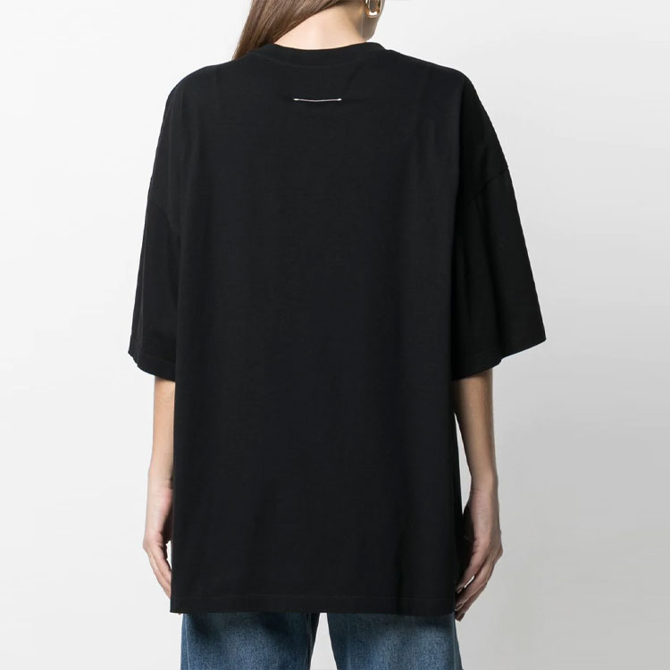 MM6 Maison Margiela French Fries Graphic Unisex Black T-Shirt S52GC0174S23588900 圖 4