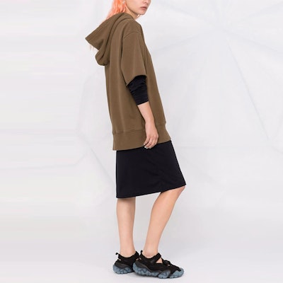 MM6 Maison Margiela FW21 Brown Layered Hoodie Long-Sleeve Dress. S52CT0656S25337962 Purchase MM6 Maison Margiela FW21 Brown Layered Hoodie Long-Sleeve Dress. S52CT0656S25337962