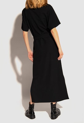 MM6 Maison Margiela FW21 Long Short-Sleeve A-Line Dress Black. S52CT0634S53961900 Purchase MM6 Maison Margiela FW21 Long Short-Sleeve A-Line Dress Black. S52CT0634S53961900