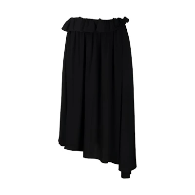 MM6 Maison Margiela FW21 Pleated Midi Skirt Black. S52MA0146S43455900