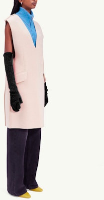 MM6 Maison Margiela FW22 Pink Sleeveless V-Neck Pocket A-Line Dress S52CT0730S54898109 Purchase MM6 Maison Margiela FW22 Pink Sleeveless V-Neck Pocket A-Line Dress S52CT0730S54898109
