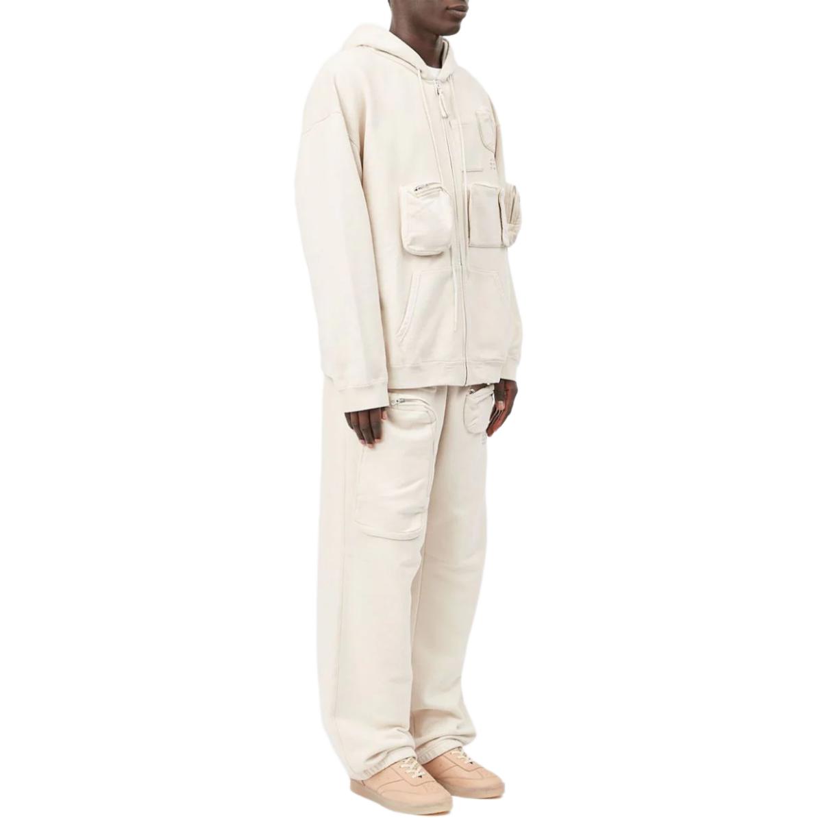 Purchase MM6 Maison Margiela FW24 米色數字印花工裝連帽衫 男裝 SH0HG0003M25003-BEIGE