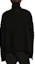Shop MM6 메종 마르지엘라 FW24 디스트레스트 터틀넥 스웨터 블랙 SH0HA0004M13040-BLACK