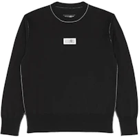 MM6 Maison Margiela FW24 Minimalist Numeric Logo Pullover Sweater Black Men’s. SH0HL0017M13037-900 MM6 Maison Margiela FW24 Minimalist Numeric Logo Pullover Sweater Black Men’s. SH0HL0017M13037-900