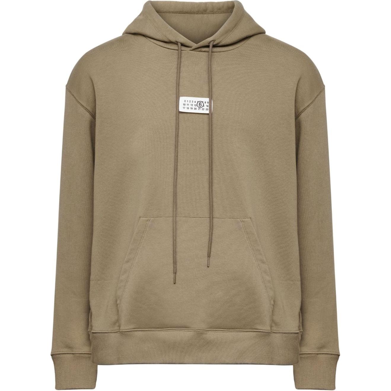 Order MM6 Maison Margiela 秋冬24數字標誌連帽衫 男款 灰褐色 SH0GU0018S25606-GRAY BROWN