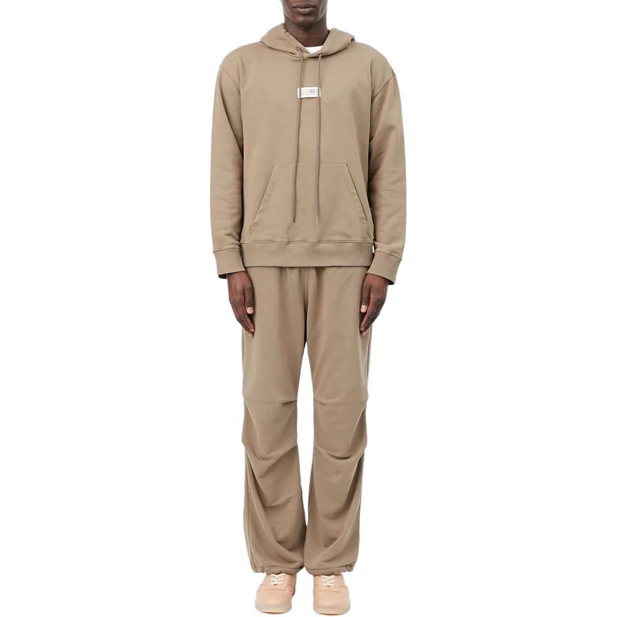 Lookbook MM6 Maison Margiela 秋冬24數字標誌連帽衫 男款 灰褐色 SH0GU0018S25606-GRAY BROWN