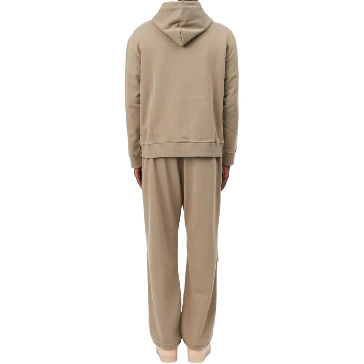 Shop MM6 Maison Margiela 秋冬24數字標誌連帽衫 男款 灰褐色 SH0GU0018S25606-GRAY BROWN