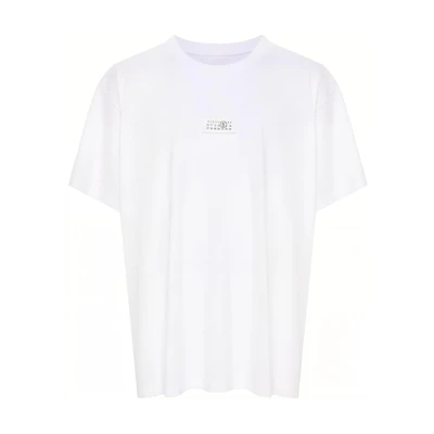 MM6 Maison Margiela FW24 Ribbed Crewneck Short Sleeve T-Shirt White Menswear SH0GC0032S24312-WHITE