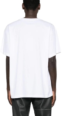 MM6 Maison Margiela FW24 Ribbed Crewneck Short Sleeve T-Shirt White Menswear SH0GC0032S24312-WHITE Shop MM6 Maison Margiela FW24 Ribbed Crewneck Short Sleeve T-Shirt White Menswear SH0GC0032S24312-WHITE