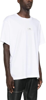 MM6 Maison Margiela FW24 Ribbed Crewneck Short Sleeve T-Shirt White Menswear SH0GC0032S24312-WHITE Purchase MM6 Maison Margiela FW24 Ribbed Crewneck Short Sleeve T-Shirt White Menswear SH0GC0032S24312-WHITE