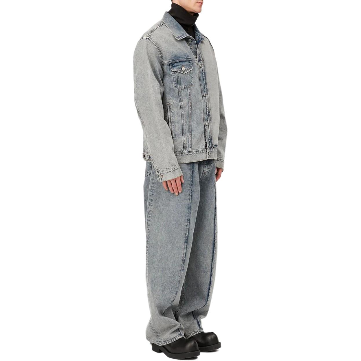 Purchase MM6 Maison Margiela FW24 單排扣牛仔外套 藍色長袖 SH0AM0019S30844-BLUE