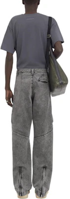 MM6 메종 마르지엘라 FW24 화이트 스티치 스트레이트 루즈 블랙 진 남성용. SH0KA0031M35149-900 Shop MM6 메종 마르지엘라 FW24 화이트 스티치 스트레이트 루즈 블랙 진 남성용. SH0KA0031M35149-900