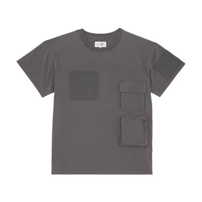 MM6 Maison Margiela Grey Crewneck Pocket T-Shirt Casual Tee SH0GC0022S24311860