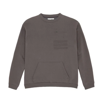 MM6 Maison Margiela Grey Numeric Crewneck Sweater FW24. SH0GU0015S25624860