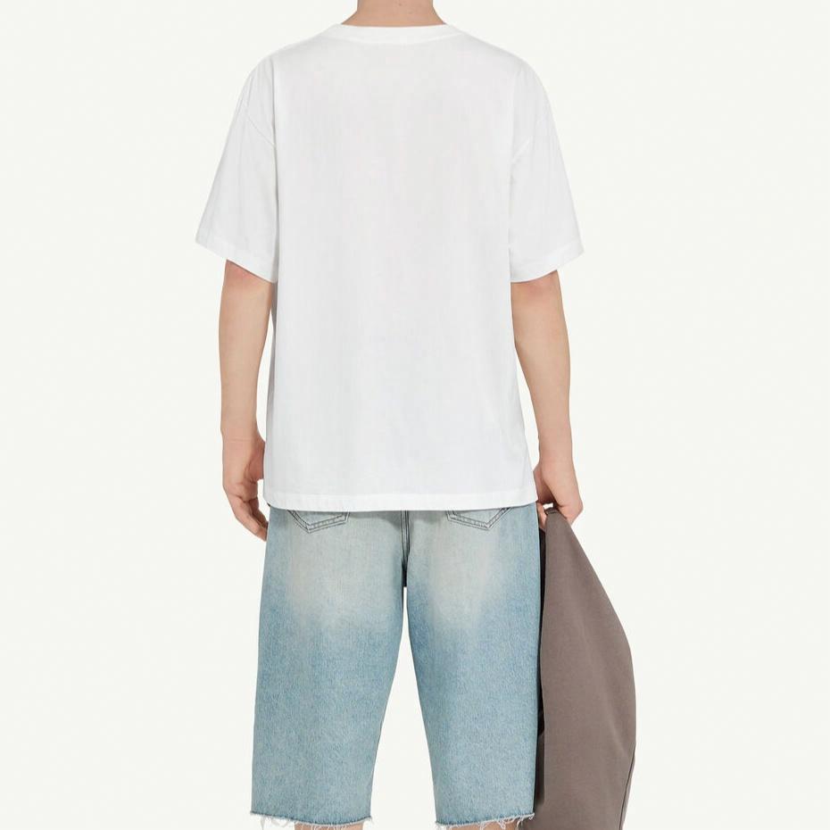 Details for MM6 Maison Margiela 报纸印花白色圆领T恤 FW24 SH0GC0043S24312101