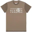 Buy MM6 Maison Margiela Number Graphic Patchwork Unisex T-Shirt Taupe Gray. SH0GC0001STJ391962