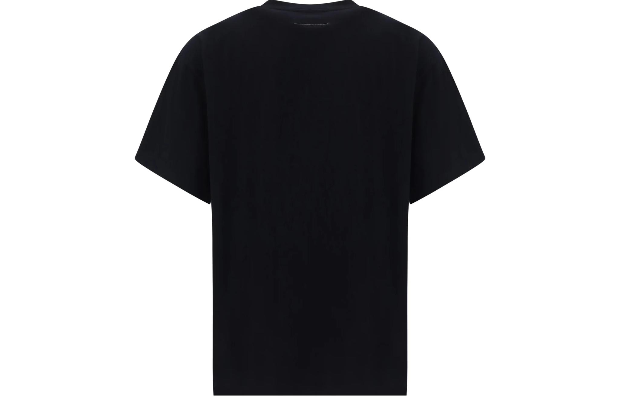 Lookbook MM6 Maison Margiela 數字印花黑色男女款短袖T恤 SH2GC0007S23588900