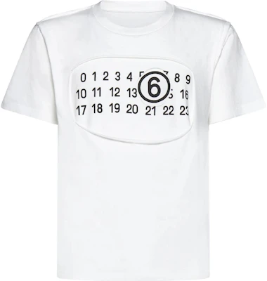 MM6 Maison Margiela Number Print Crewneck Short-Sleeve T-Shirt Men’s White S62GD0165S23588101 Buy MM6 Maison Margiela Number Print Crewneck Short-Sleeve T-Shirt Men’s White S62GD0165S23588101