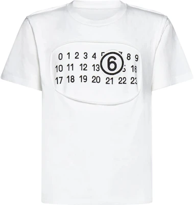 MM6 Maison Margiela Number Print Crewneck Short-Sleeve T-Shirt Men’s White S62GD0165S23588101 Order MM6 Maison Margiela Number Print Crewneck Short-Sleeve T-Shirt Men’s White S62GD0165S23588101