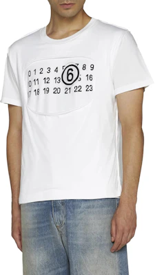 MM6 Maison Margiela Number Print Crewneck Short-Sleeve T-Shirt Men’s White S62GD0165S23588101 Purchase MM6 Maison Margiela Number Print Crewneck Short-Sleeve T-Shirt Men’s White S62GD0165S23588101
