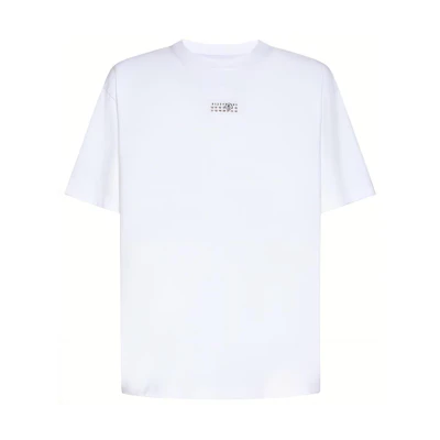 MM6 Maison Margiela Oversized Letter Print Tee Unisex White. SH0GC0017S24312100