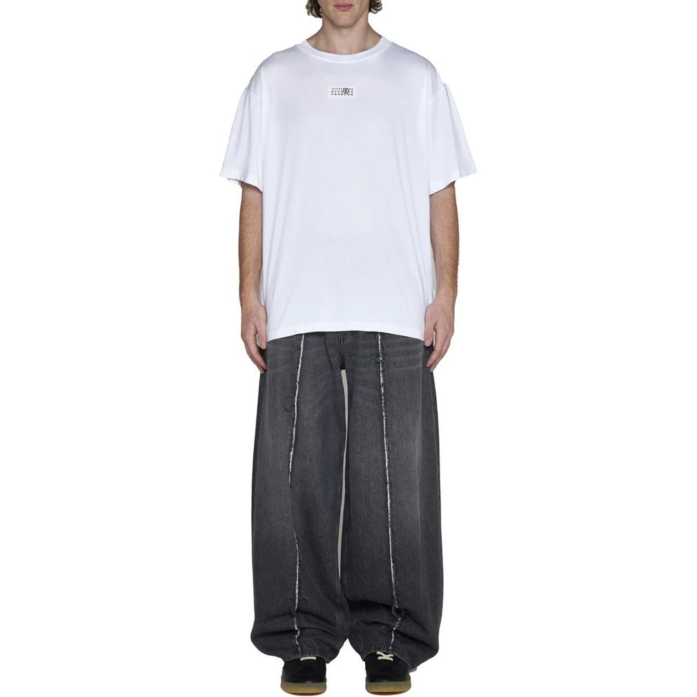 MM6 Maison Margiela Oversized Letter Print Tee Unisex White. SH0GC0017S24312100 圖 3