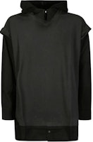 MM6 Maison Margiela Patchwork Pullover Hoodie Black S52NH0010STJ381955 MM6 Maison Margiela Patchwork Pullover Hoodie Black S52NH0010STJ381955