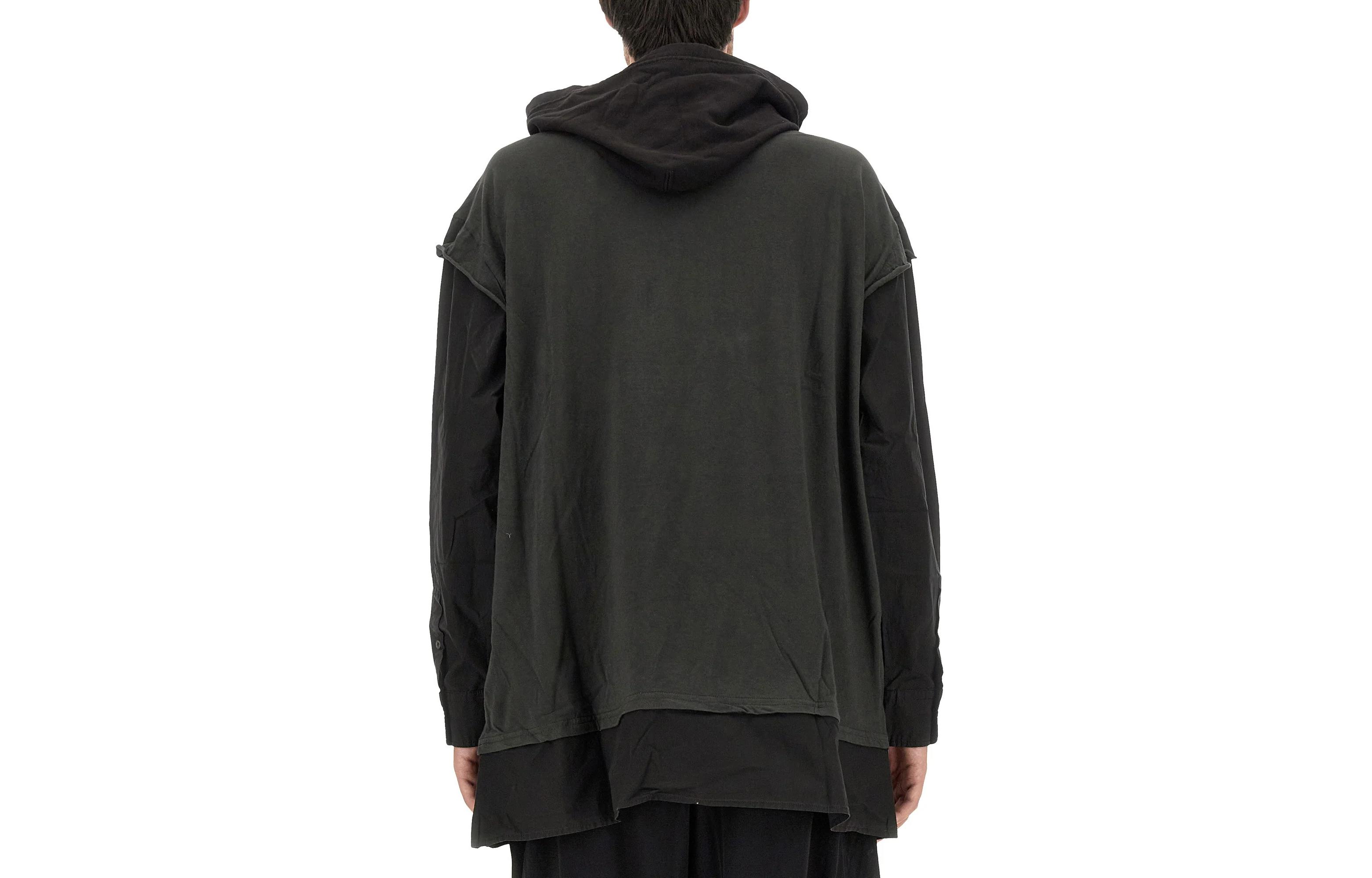 Lookbook MM6 メゾン マルジェラ パッチワーク プルオーバー フーディー ブラック S52NH0010STJ381955