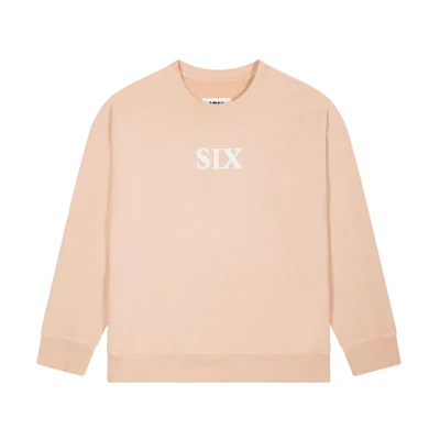 MM6 Maison Margiela Pink Crewneck Sweatshirt with Logo Print Men’s S62GU0077S25409523