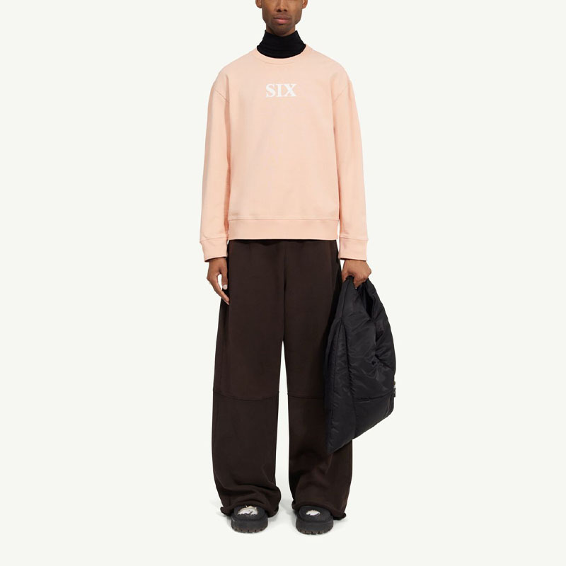 Lookbook MM6 Maison Margiela 粉色印花標誌男士圓領長袖上衣 S62GU0077S25409523