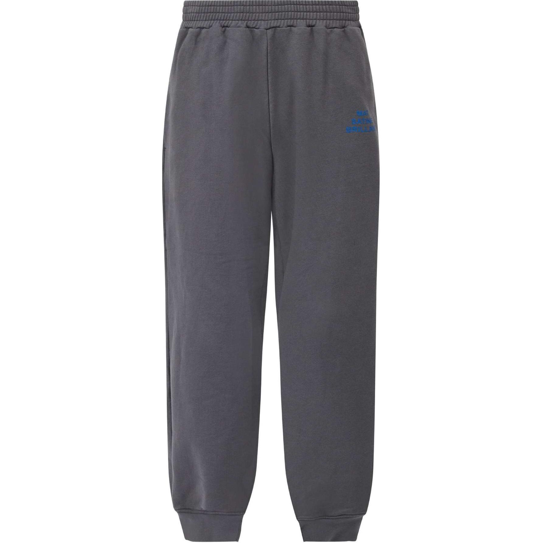 Order MM6 Maison Margiela 標語印花灰色直筒針織長褲 男女皆宜 S62KB0209M25003-855