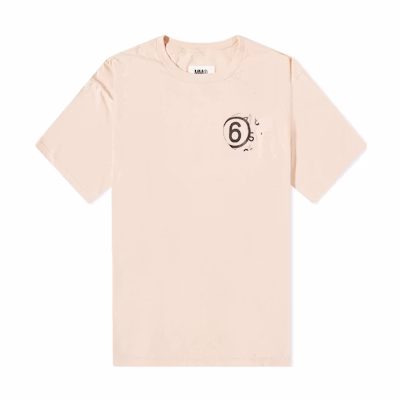 MM6 Maison Margiela Solid Color Crew Neck Casual Short Sleeve T-Shirt S62GD0146S23588-124