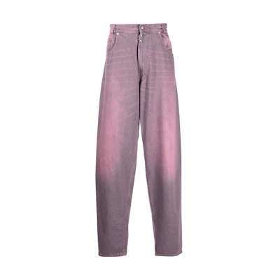 MM6 Maison Margiela SS23 Wide-Leg Jeans Light Pink. S62LB0106S30863-252
