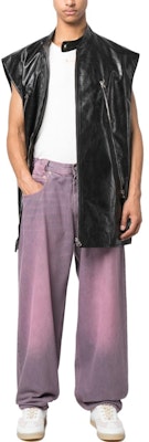 MM6 메종 마르지엘라 SS23 와이드 레그 진 라이트 핑크. S62LB0106S30863-252 Lookbook MM6 메종 마르지엘라 SS23 와이드 레그 진 라이트 핑크. S62LB0106S30863-252