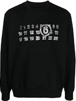 Order MM6 Maison Margiela SS23 黑色字母標誌長袖連帽運動衫 男款 S52GU0203S25387