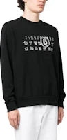 Purchase MM6 Maison Margiela SS23 黑色字母標誌長袖連帽運動衫 男款 S52GU0203S25387