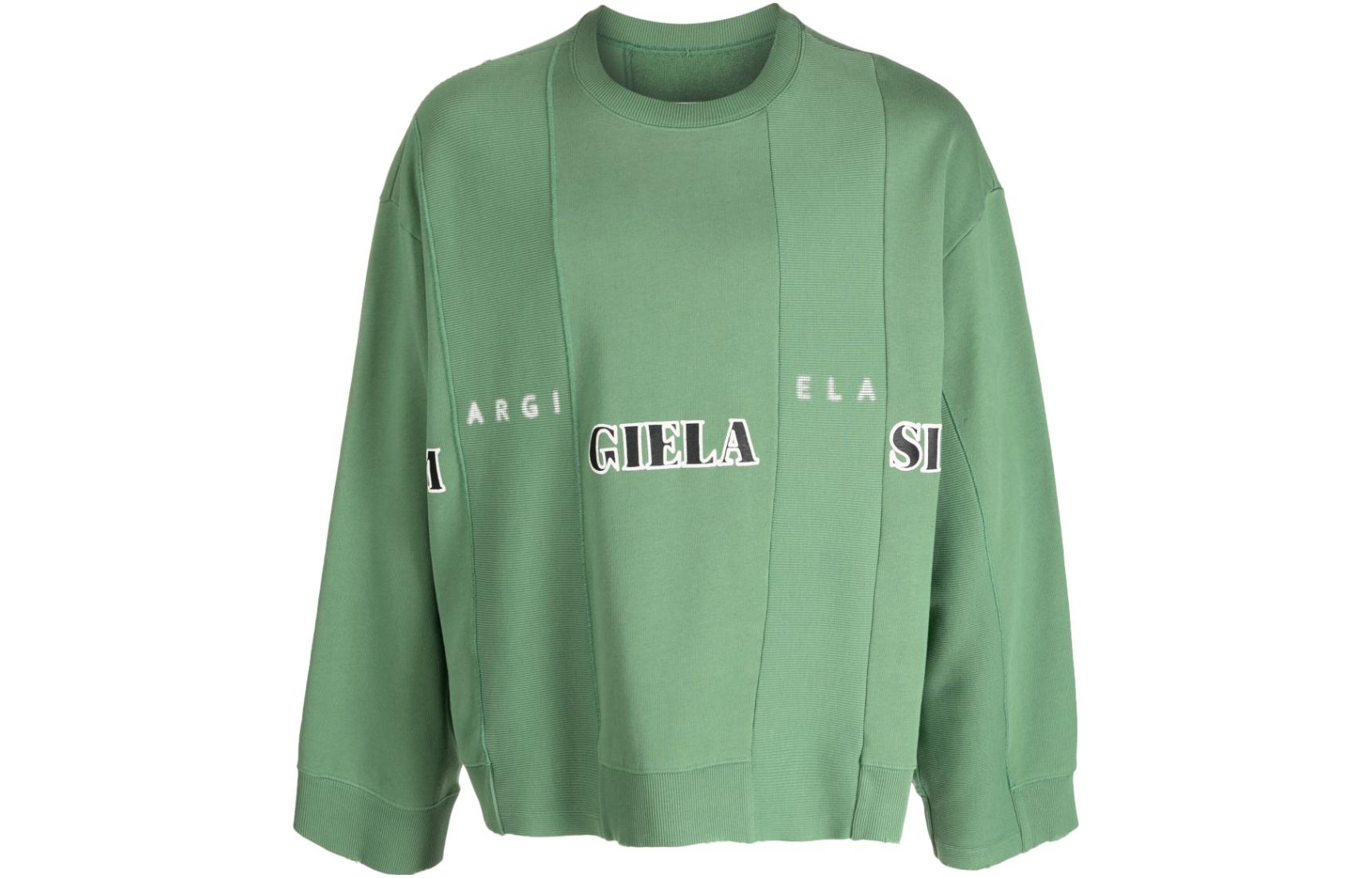 Order MM6 Maison Margiela SS23 字母印花綠色長袖圓領衛衣 男款 S52GU0192S25537-627