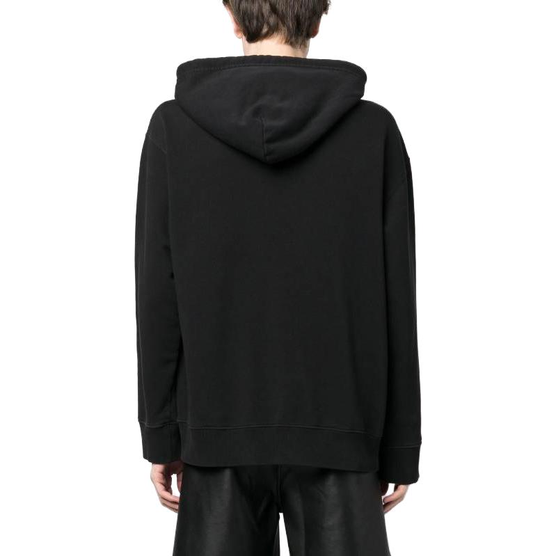 Purchase MM6 Maison Margiela SS23 數字印花黑色長袖連帽衫. S62GU0112S25454-900