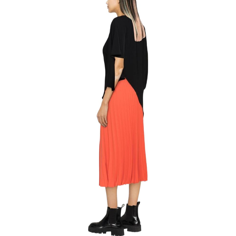 Purchase MM6 Maison Margiela SS23 Orange High-Waisted Pleated Maxi Skirt S52MA0186S43455-204