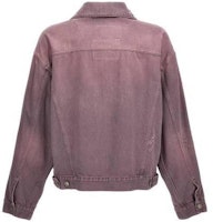 MM6 Maison Margiela SS23 Vintage Washed Denim Jacket Men’s Purple Red S62AN0098S30863-252 MM6 Maison Margiela SS23 Vintage Washed Denim Jacket Men’s Purple Red S62AN0098S30863-252