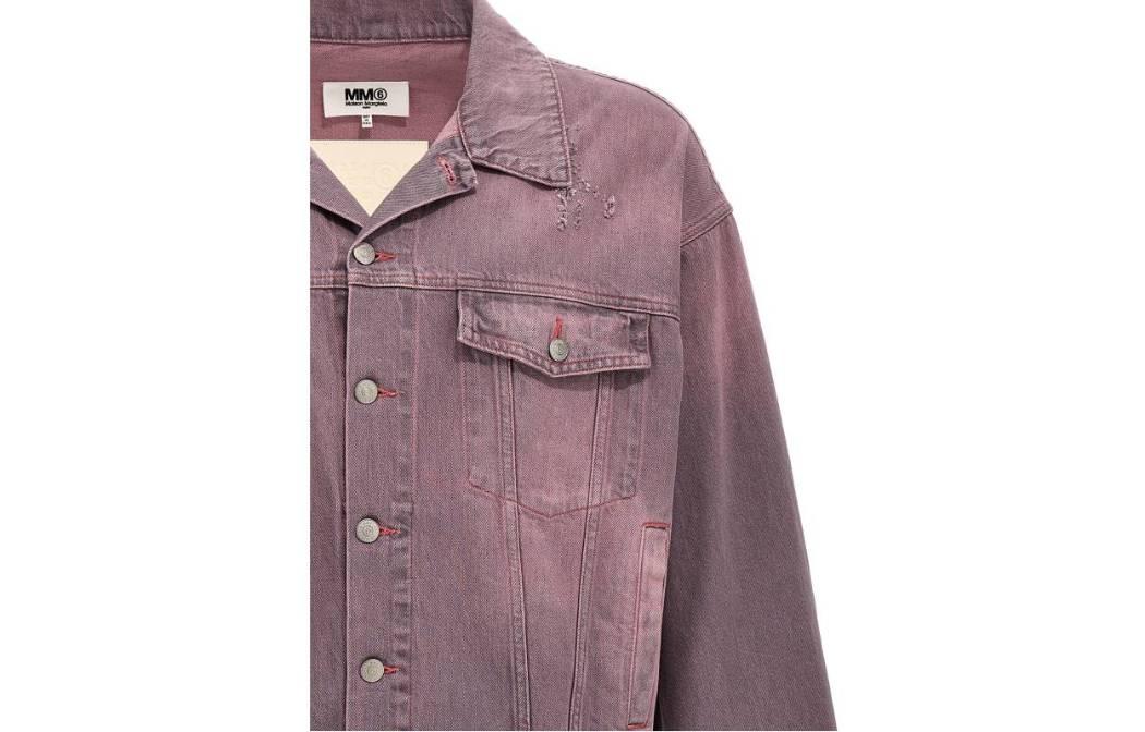 Details for MM6 Maison Margiela SS23 復古洗舊紫紅色丹寧外套 男款 S62AN0098S30863-252