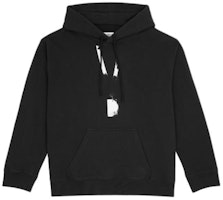 MM6 Maison Margiela SS24 Black Graphic Front Hoodie SH0GU0005S25623900 MM6 Maison Margiela SS24 Black Graphic Front Hoodie SH0GU0005S25623900