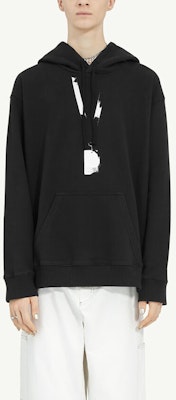 MM6 Maison Margiela SS24 黑色圖案前襟連帽衫 SH0GU0005S25623900 Lookbook MM6 Maison Margiela SS24 黑色圖案前襟連帽衫 SH0GU0005S25623900