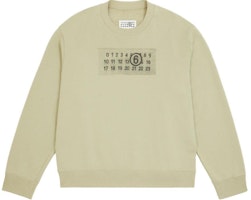 MM6 Maison Margiela SS24 Digital Logo Print Forest Green Unisex Crewneck Sweater. SH0GU0007S25537724 MM6 Maison Margiela SS24 Digital Logo Print Forest Green Unisex Crewneck Sweater. SH0GU0007S25537724