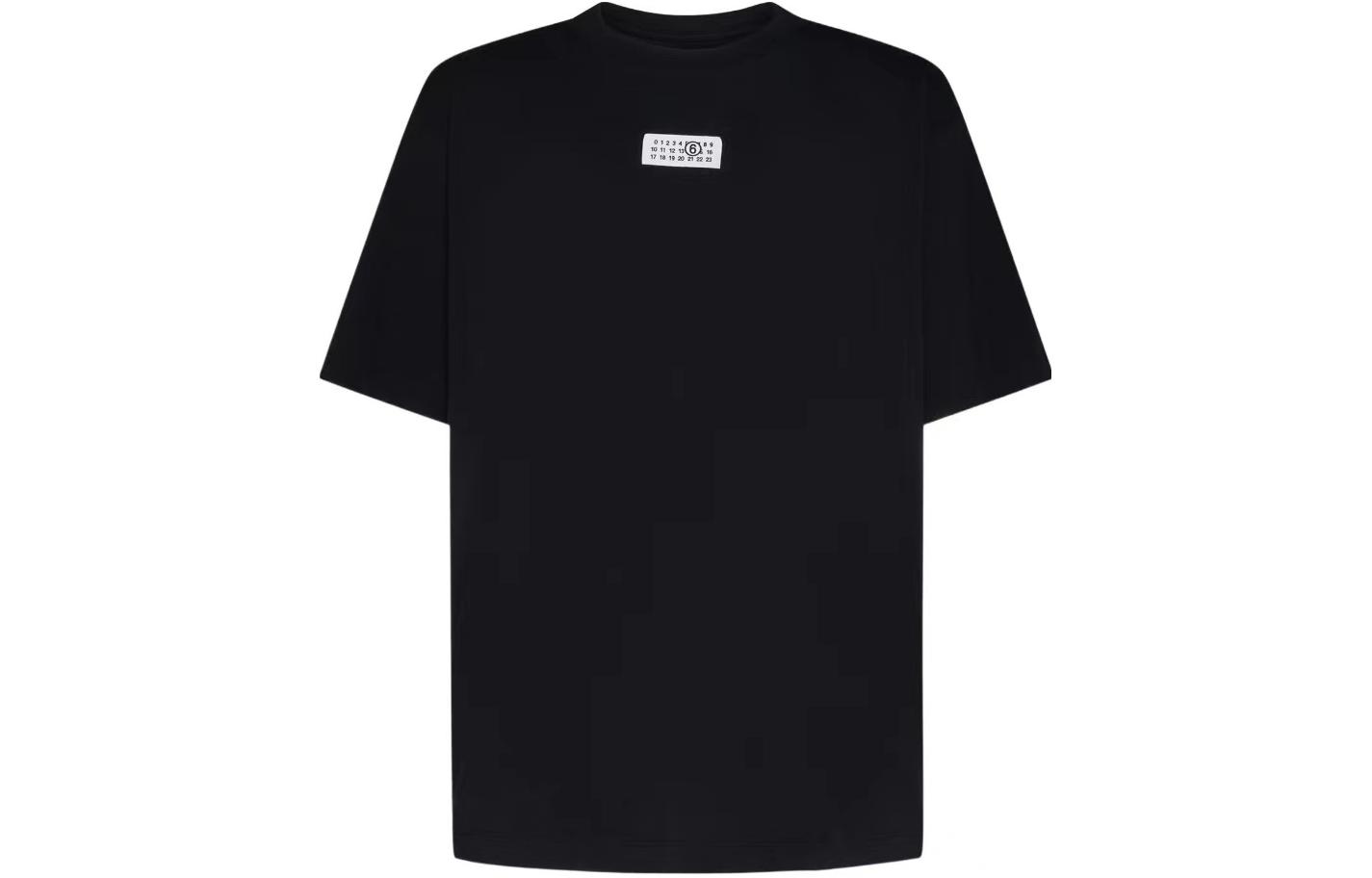 MM6 Maison Margiela SS24 Minimalist Logo Oversized Cotton T-Shirt Black  Tee SH0GC0017S24312900 圖 2