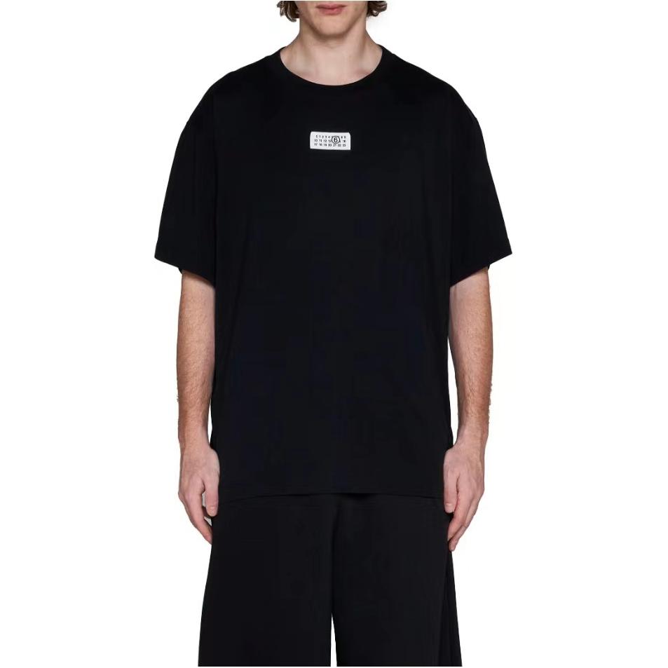 MM6 Maison Margiela SS24 Minimalist Logo Oversized Cotton T-Shirt Black  Tee SH0GC0017S24312900 圖 3