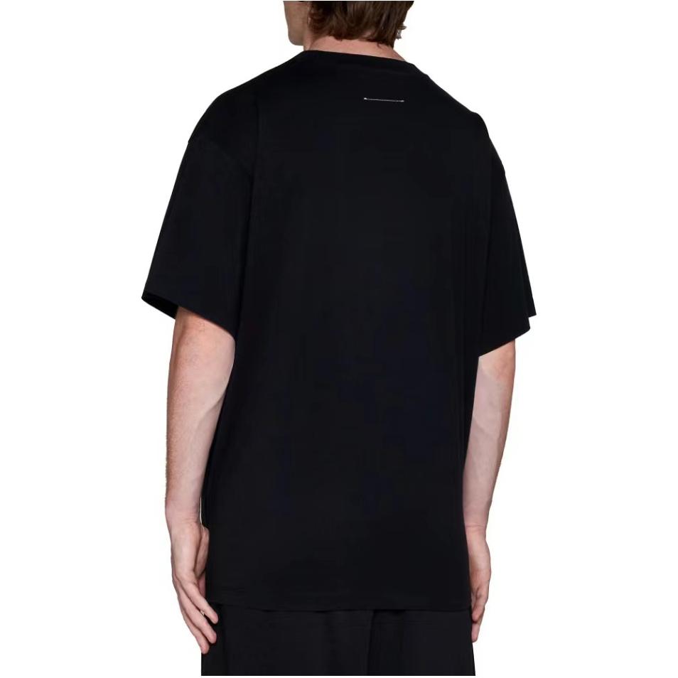MM6 Maison Margiela SS24 Minimalist Logo Oversized Cotton T-Shirt Black  Tee SH0GC0017S24312900 圖 4