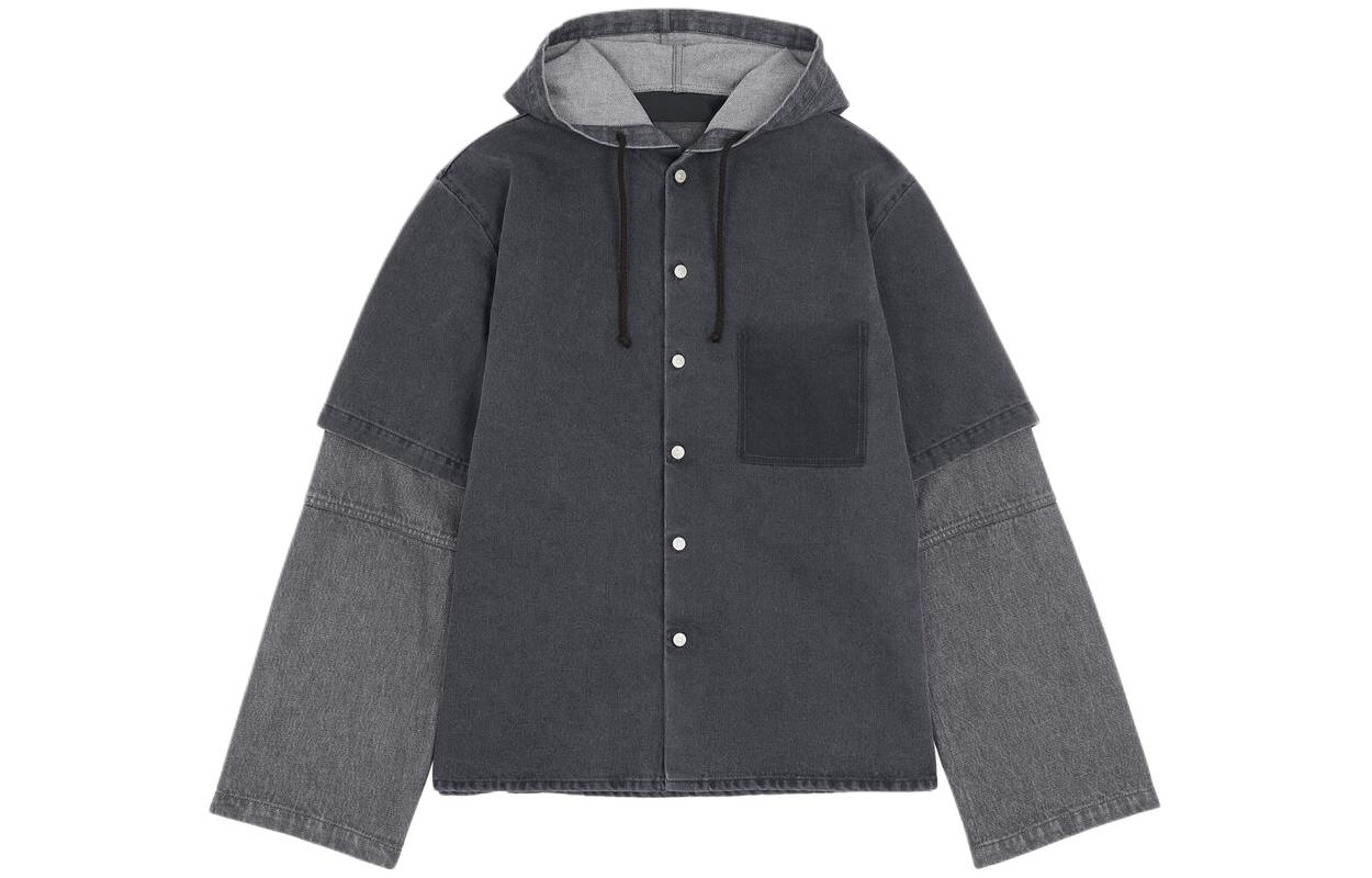 Order MM6 Maison Margiela SS24 雙色連帽外套 灰色 外套 SH0AM0003STZ123961