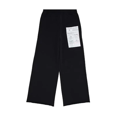 MM6 Maison Margiela SS25 Black Straight-Leg Loose Casual Pants SH0KA0013M25012-899